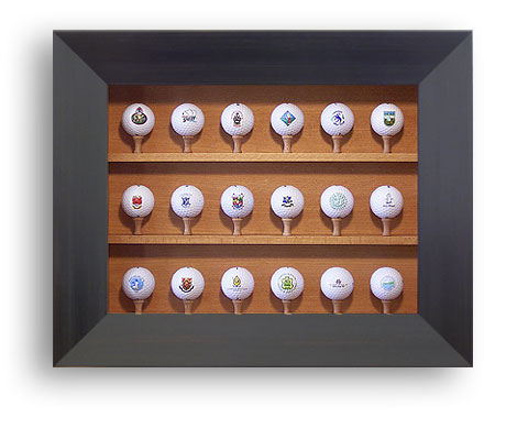 Golfballvitrine Tain