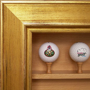 Golfballvitrine Killarney Detail