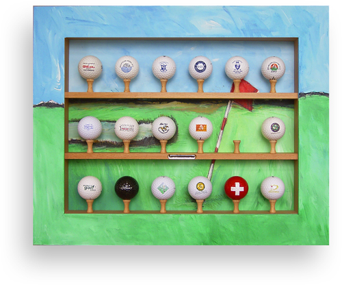 Golfballvitrine gestaltet von Andreas Falke - Sprockh�vel