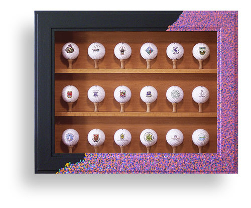 Golfballvitrine gestaltet von Ingrid Schmitz - Engelskirchen